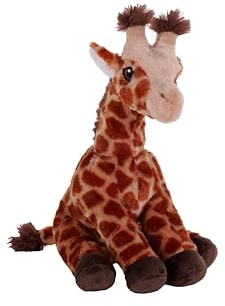 Wild Republic Cuddlekins Eco Mini Giraffenbaby, Kuscheltier, 20 cm, Plüschtier, Füllung besteht aus gesponnenen recycelten Wasserflaschen, umweltfreundlich, Giraffenkalb