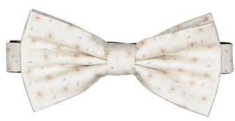 emilio adani Herren Herren Fliege gemustert, 36747, 36747, Creme in Größe 111