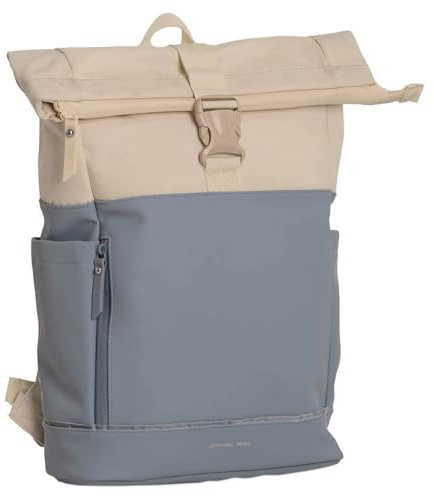 Daniel Ray Rucksack Pittsburgh mit Rolltop-Verschluss - Rolltop-Tasche mit Laptop-Fach in Soft Blue