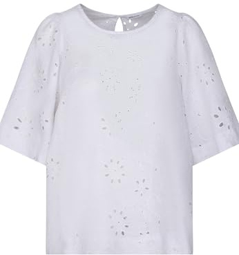 Seidensticker Blusa de Mujer, Blanco, 48