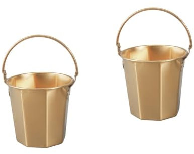 SUPVOX Contenitore Per Liquidi in Secchio in Acciaio Inossidabile Da 2 Pezzi Per Acqua E Ghiaccio Di Volume