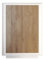möbelando Highboard >Siena< 6 Böden, Weiss Lack matt, Mercure Eiche Dekor - 106x171x40cm (B/H/T)