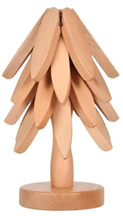 Tree Coasters Set - Wooden Trivets for Kitchen, Bar, Table Decoration