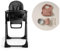 Silver Cross - Gourmet Highchair with Mealtime Set - Baby Chair - Portable Highchair - Newborns to 3 Years - Black