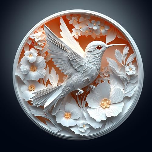 Holzpuzzle Erwachsene, 300 Teile Visuell 3D Papier Kolibri Puzzles, 34x34cm Wood Puzzle, Unregelmäßige Einzigartige Tierform Holzpuzzles für Erwachsen, Schön Geschenk für Familie Freunde