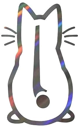 Cute Kitty Cat Car Vinyl Art Sticker Decor Animal Cat Wall Picture Art Sticker for Car Window Loptop Decoration Tmw569 (Green, One Size)