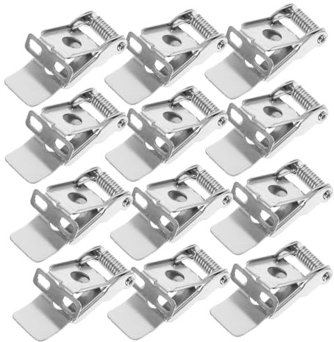 Mobestech 12stücke Federlichtklammern Für Einbauleuchten Starke Federmetall-klemmen Zubehör Für Eingebettete Lampen Geeignet Für Deckenleuchten Und Downlight-panel-leuchten