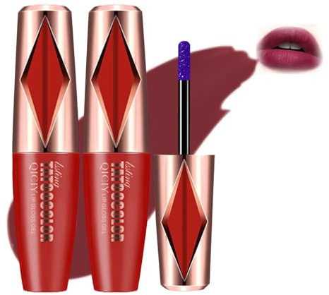 IMrawlook 2pcs Peel Off Lip Stain, Long Lasting Lip Stain Peel Off Masque, Waterproof and Transfer Proof Nude Lip Tint, Peelable Tattoo Lip Gloss Liner, Matte Finish Makeup (03# Darling Kit)