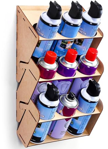 Wall Paint Rack – Citadell Acrylic Paint Rack Organizer | Paintt Organizer & Brush Holder | Craft Citadell | Storage Rackk For Model Paints, Alcohol Inks, Nail Polish & Craft Supplies, Easy Assembly