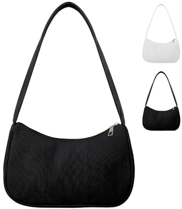 HMCEY Handtasche Damen Schultertasche,Unterarmtasche Kleine Umhängetasche,Crossbody Shoulder Bag Y2k,Mini Hobo Bag,Handtaschen Elegante Damen,Hand Bags for Womens,Tasche Stoff mit ReißVerschluss