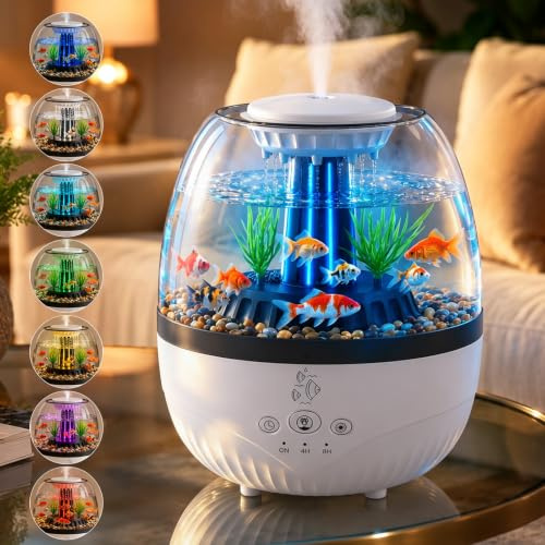 3 in 1 Regentropfen Luftbefeuchter, 350ML Aromatherapie Diffuser mit Mikrolandschaften, 7 Farben LED, 2 Timer Einstellung, Aroma Diffuser für Ätherische Öle für Zuhause Büro Schlafzimmer