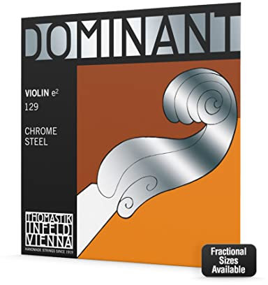 Dominant Strings 12912 - Cuerda para violín de acero y cromo en Mi, 1/2