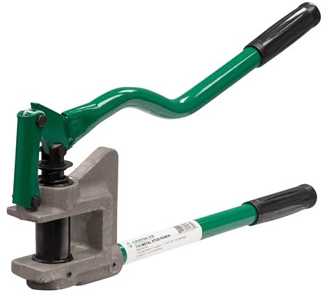Greenlee - Poinçonneur en métal (710 mm), perçage manuel, Vert, Aluminium