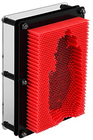 YJZQ Sculpture Retro Jouets Puzzle avec Clous en métal Clous Pin Art 3D Pinpression Sculptures Clous Moulage Sculpture Tableau à Clou Cadeau Vintage