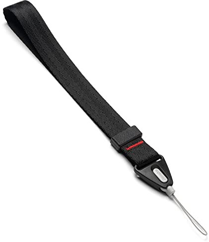 Ringke Hand Strap Universal Handschlaufe Trageschlaufe Kompatibel mit Meisten Handyhülle, Schlüssel, Kamera und Mehr - Black