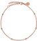 GD GOOD.designs Fußkettchen für Damen Rosegold - Wasserfest - Fußkette mit kleinen Perlen Dots - 18K vergoldet - Frauen Edelstahl Fußschmuck