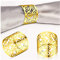 Anloo Serviettenringschnallen, 12 Stück Metall Serviette Schnallenhalter für Weihnachten Thanksgiving Hochzeitsfeier Familienessen (S-Form, Gold)