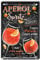 Blechschild Zutaten Rezept Aperol Spritz - Retro Deko Schild - Metallschild Aperitif Prosecco Getränk Drink - Dekoration Küche Beach Bar Pub Partyraum - Geschenk Anleitung Cocktails Mixen - 20x30cm