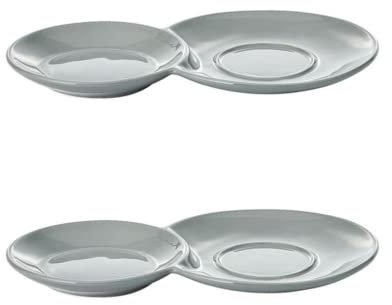 Cha Cult 2 X NEU teemando® Unterteller Capri Porzellan, variabel einsetzbar für TFOund Becher B 24,5 x L 15 cm