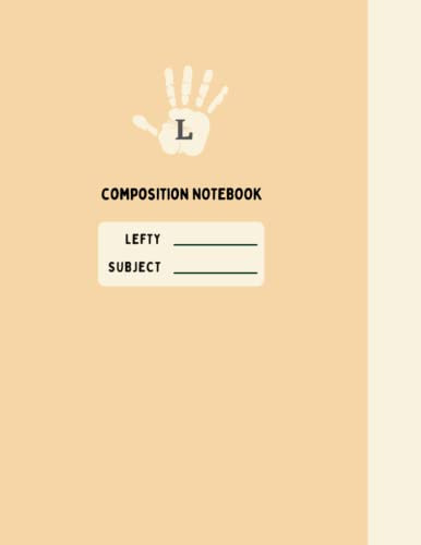 Left-handed Composition Notebook | College Ruled | Beige