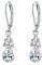 Damen Keltische Knoten hängend Ohrringe 925 Sterling Silber Wassertropfen Ohrstecker mit Zirkonia Schmuck Geschenk für Frauen Mädchen