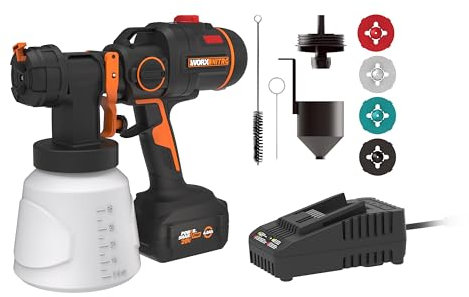 WORX NITRO 20V Cordless Paint Sprayer Power Share with Brushless Motor