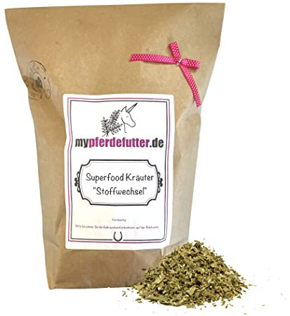 mypferdefutter Stutenstress-Kräuter für Pferde 100% Natur PUR - Pferdekräuter frei von Zusätzen - unterstützt positiv die körpereigenen Vorgängen während der Rosse (500 g)