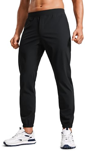 CRZ YOGA Sport Jogginghose 74/79cm | Kühler Griff, Leicht, Schnell trocknend, Running, Knöchelreißverschlüsse, Reißverschlusstaschen, Herren Trainingshosen