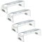Binazon Heating & Air Vent Deflector for Vents, Sidewall, Ceiling, Floor Registers - Adjust Between 9-14, Magnetic Vent Covers for Air Conditioning, Heat, AC, Floor, Under Furniture (4 Pack Clear)
