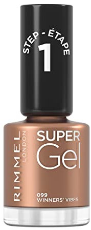 Rimmel London Super Gel Nail Polish, 99 Winners Vibes, 12ml