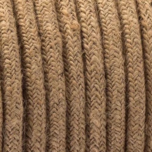 LEDSone 3 Core Braided Round Roll 5m, Black Antique Braided Cable 3 Conductor 16.4ft Flexible Fabric Covered Cable 18AWG Black Lamp Wire Electrical Wire for Lighting Other Appliances
