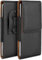 moex Custodia Plug Case per Motorola Edge 30 Neo, con clip per cintura, in pelle PU, da infilare, in pelle, colore: nero