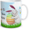 TRIOSK Tasse Hase mit Oster Ei Spruch lustig Ich liebe dich Geschenk für Frohe Ostern Ostergeschenke Männer Frauen Valentinstag verliebte Paare, Keramik 300ml