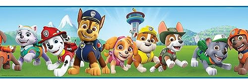 RoomMates Paw Patrol Tapetenbordüre abziehen und aufkleben