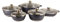 Die-Cast Aluminium Stockpot Set with Non-Stick Coating Saucepan Pot Pan Casserole with Lid 5pc