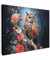 MuchoWow© Leinwand Bilder 80x60 cm Wanddeko Wohnzimmer Aesthetic Room Decor Deko Zimmer Wandbilder Modern Fotogeschenke Eule - Blumen - Vögel - Rosa