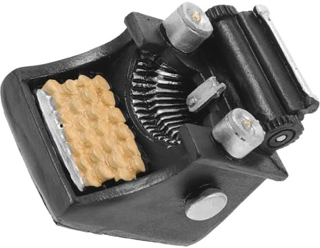 DIKACA Miniatur Retro Schreibmaschine Spielzeug für Puppenhaus Harz Modell Wohnkultur Foto Prop Vintage Schmuck