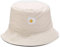 ZOIKOM Chrysanthemen, beidseitig bestickt, Fischerhut, neutral, Outdoor-Hut, Modehut, Sonnenhut, Schwarz / Beige, One size