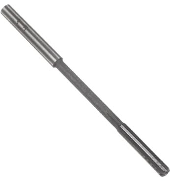 sourcing map Alésoir à mandrin de 3,5 mm - H7 HSS - 6 cannelures droites - Outil de coupe à tige ronde - Foret métrique pour trou métallique en acier inoxydable
