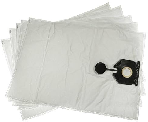 vhbw 5X Staubsaugerbeutel kompatibel mit Kärcher NT 30/1 Tact Te M Staubsauger - Mikrovlies, 64cm x 44,5cm Weiß
