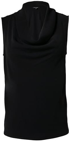 Comma Top mit Wasserfallkragen