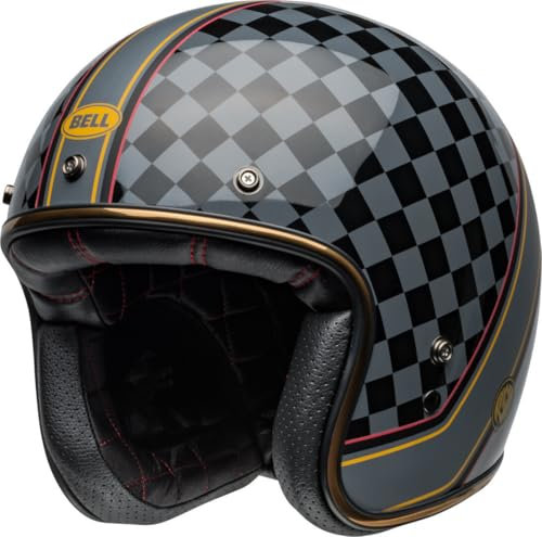 BELL HELMET CUSTOM 500 ROLAND SANDS WREAKERS MATTE/GLOSS BLACK/GOLD XL ECE6