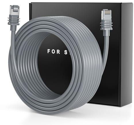 DuHeSin Starlink Gen 3 Cable 75ft/23m, Starlink Waterproof Cable Extension for Starlink Standard Actuated Gen 3 / Satellite V3, Replacement Starlink Ethernet Cable Gen 3
