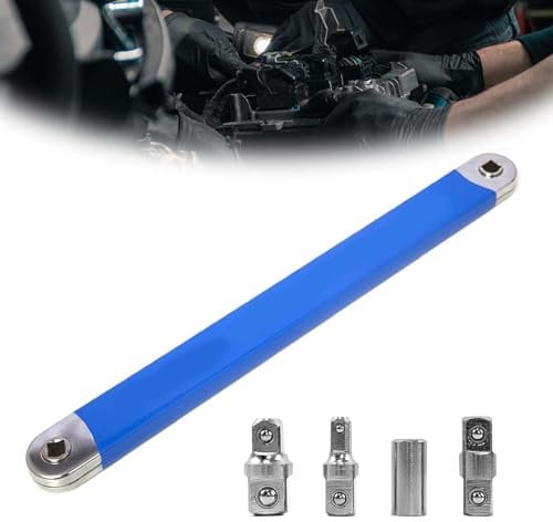 Llave De Extensión Con Compensación Cero, Llave De Extensión Con Compensación Juego De Llaves Multifuncionales Extensor De Llave De Trinquete Con Adaptador De Accionamiento De 1/2, 1/4 Y 3/8