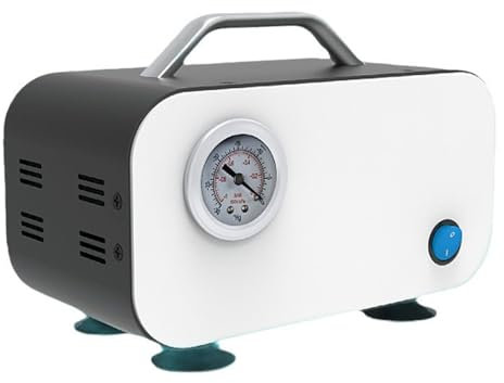 XDTKJDZ Oil Free Vacuum Pressure Pump, Portable Small Lab Vacuum Pump, Pumping rate 10L/min, Ultimate vacuum degree 0.075mpa, for Medical Science Lab Workshop