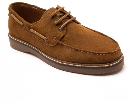 Thomas Crick Men's 'Triggs' Suede Leather Casual Boat Shoes