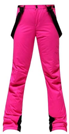 Skihose Damen Wasserdicht Warm Schneehose Damen Mit Träger Hosenträger Snowboardhose Winter Thermo Ski Hosen Für Frauen Mit Latz Baggy Snowboard Hose Latzhose Verstellbar Skihosen