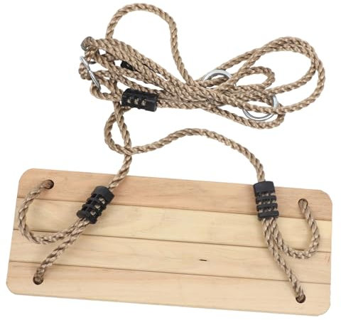 JOINPAYA Outdoor Wooden Swing Chair for Boys and Girls Safe Smooth Comfortable Design for Fun Plaything for Backyard Garden