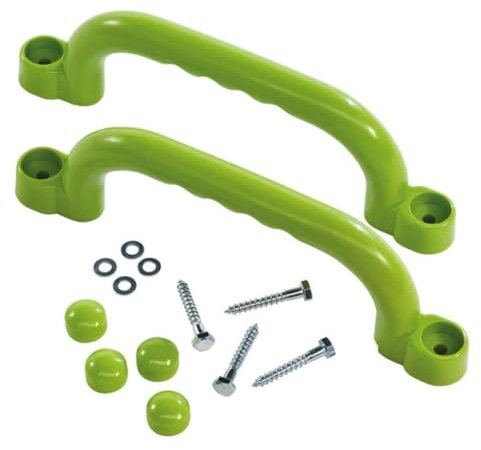 ERINGOGO 1 Paar Sicherheitsgriffe für Kinderspielgeräte Robuste Klettergriffe Zufälligen Farben für Spielturm Baumhäuser Spielhäuser und Hochbetten Zufällige Farbe