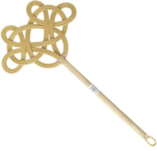 Carpet Fluffer, Rug Beater, Rattan Manual Hollow Carpet Beater with Comfort Handle for Quilt Pillow down Jacket